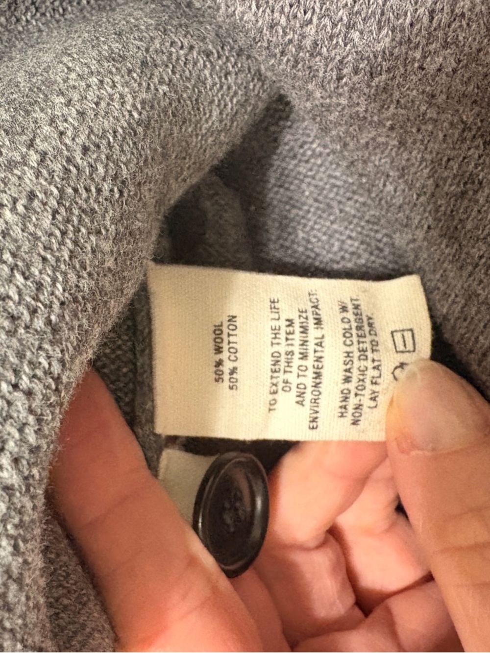 Alex Mill Wool and Cotton Blend Jumpsuit with Belt - Picture 10 of 10